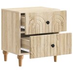 vidaXL Cabinet de chevet avec tiroir Chêne Sonoma 43 x 34 5 x 48 cm