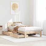 vidaXL Cadre de lit sans matelas 90x200 cm bois de pin massif