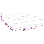 vidaXL Coussin de palette motif à carreaux rouge tissu
