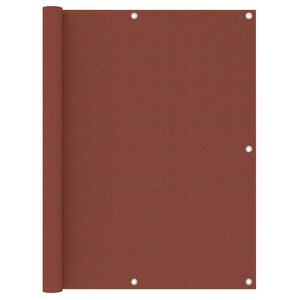 vidaXL Écran de balcon Terre cuite 120x600 cm Tissu Oxford