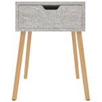 vidaXL Tables de chevet 2 Pièces Gris béton 40x40x56 cm Bois d'ingénierie