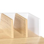 vidaXL Bureau Blanc et naturel 80x50x84 cm