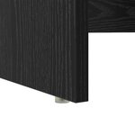 vidaXL Bureau avec Rangement Chêne noir 120.5 x 44 x 88.5 cm