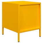 vidaXL Tables de chevet 2 Pièces jaune moutarde 35x39x43 5 cm acier