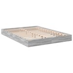 vidaXL Cadre de lit sonoma gris 140x200 cm bois d'ingénierie
