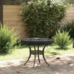 vidaXL Housse de Table Extérieure Noir 62 x 62 x 10 cm Tissu 210D