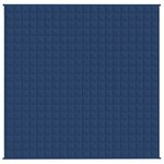 vidaXL Couverture lestée Bleu 200x200 cm 9 kg Tissu