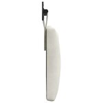 vidaXL Tête de lit suspendue Avec lumière LED Crème Velours