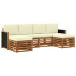 vidaXL Ensemble de canapés d'extérieur 5 pc