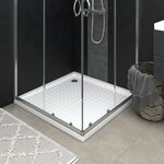 vidaXL Receveur de douche avec picots Blanc 90x90x4 cm ABS