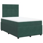 vidaXL Sommier à lattes de lit avec matelas vert foncé 120x190 cm