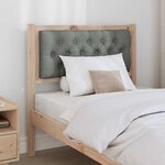 vidaXL Tête de lit Autre marron et gris foncé 75 cm Bois massif en pin