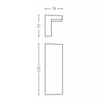 Philips mygarden lampe murale led bustan 2x4 5 w anthracite 1648393p0