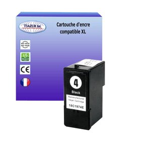 Cartouche compatible Lexmark N°4 - Noir - T3AZUR