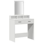 Coiffeuse vidaXL avec tiroirs Blanc 79x41x140 cm