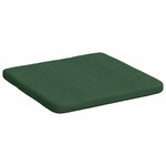 vidaXL Coussins de siège 4 Pièces Vert foncé 40 x 40 x 3 cm