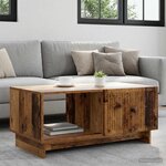 vidaXL Table basse Bois ancien 90 x 50 x 40 cm Bois d'ingénierie
