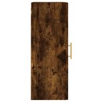 vidaXL Armoire murale chêne fumé 34 5x34x90 cm