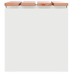 vidaXL Banc de jardin Blanc 40 x 40 x 43 cm Acier