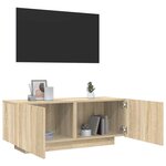vidaXL Meuble TV Chêne sonoma 100x35x40 cm Bois d'ingénierie
