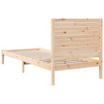 vidaXL Cadre de lit extra long sans matelas 90x220 cm bois massif
