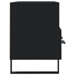 vidaXL Meuble TV noir 102x36x50 cm bois d'ingénierie
