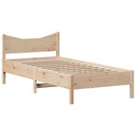 vidaXL Cadre de lit sans matelas 90x200 cm bois de pin massif
