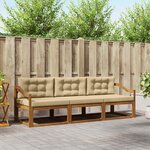 vidaXL Ensemble de canapés d'extérieur 3 Pièces Naturel et Beige