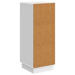 vidaXL Buffet Blanc brillant 33 x 34 5 x 87 cm Bois d'ingénierie