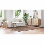 vidaXL Tapis Marron 200 x 200 cm Polypropylène