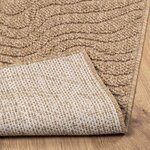 vidaXL Tapis de surface Moiré HUARTE Naturel 230 x 160 cm Polyester
