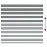 vidaXL Store zèbre gris foncé largeur du tissu 160 9 cm polyester