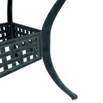 vidaXL Table de jardin vert 80x80x75 cm aluminium coulé