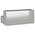 vidaXL Pot de jardin à deux niveaux 100x60x45 cm Acier inoxydable