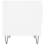 vidaXL Table basse blanc 50x46x50 cm bois d’ingénierie