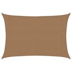 vidaXL Voile d'ombrage 160 g/m² Taupe 3x4 5 m PEHD
