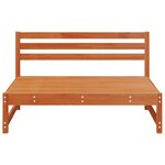 vidaXL Sofa de jardin milieu Pin massif Brun Ciré 120 x 84 x 70 cm