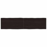 vidaXL Dessus de table bois massif traité bordure assortie