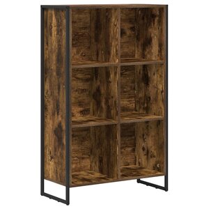 vidaXL Bibliothèque Chêne Fumé 99 5 x 30 x 108 5 cm Bois d'ingénierie