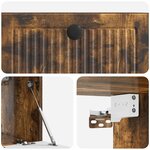 vidaXL Meuble TV mural Chêne fumé 59 5 x 31 x 30 cm Bois d'ingénierie