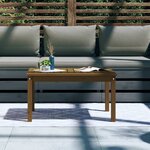 vidaXL Table de jardin marron miel 82 5x50 5x45 cm bois massif de pin