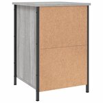 vidaXL Tables de chevet 2 Pièces sonoma gris 40x42x60cm bois d'ingénierie