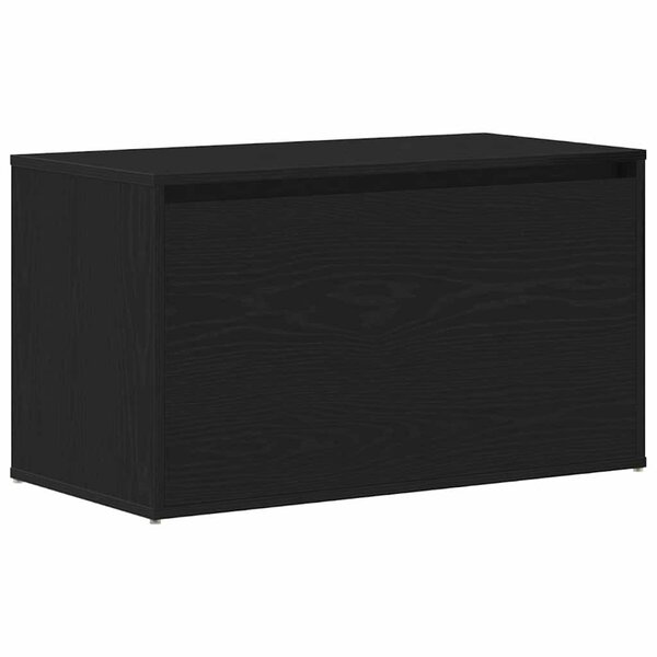 vidaXL banc avec tiroir Noir 80 x 40 x 45 cm Bois d'ingénierie