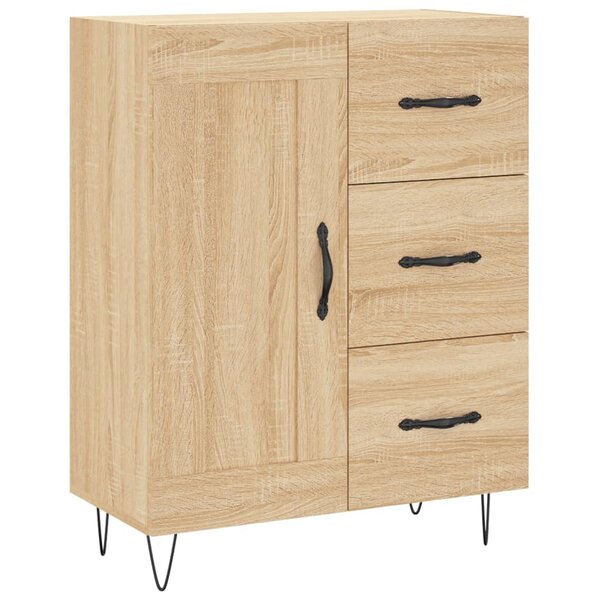 vidaXL Buffet chêne sonoma 69 5x34x90 cm bois d'ingénierie