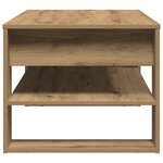 Table basse vidaXL chêne artisanal 102x55x45 cm en bois stratifié