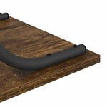 vidaXL Table console Chêne fumé 101 x 35 x 80 5 cm Bois d'ingénierie