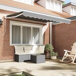 vidaXL Cadre de auvent Blanc 2.5 x 2 m