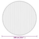 vidaXL Tapis rond naturel clair 100 cm bambou