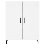 vidaXL Buffet haut Blanc 69 5x34x180 cm Bois d'ingénierie