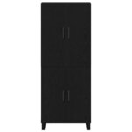 vidaXL Buffet 2 Pièces Chêne noir 69 5 x 34 x 180 cm Bois d'ingénierie